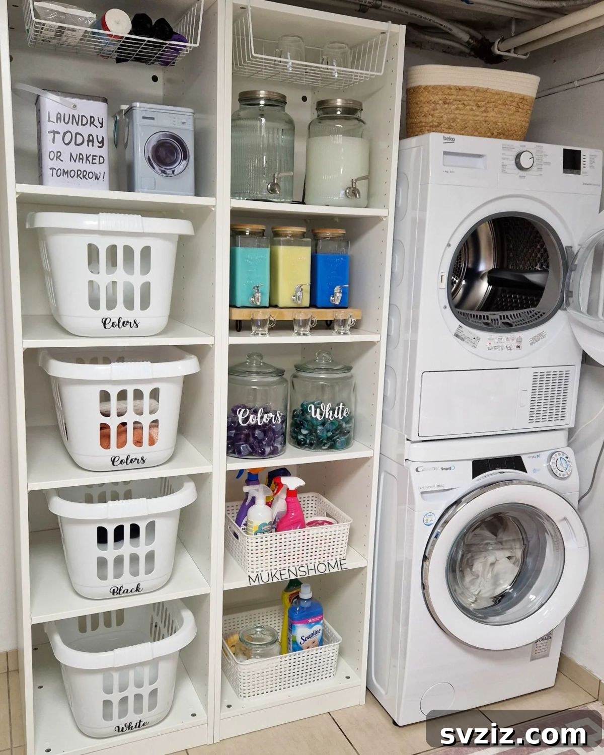 Tiny Laundry Room Triumph: Smart Storage Secrets 9 cubby storage