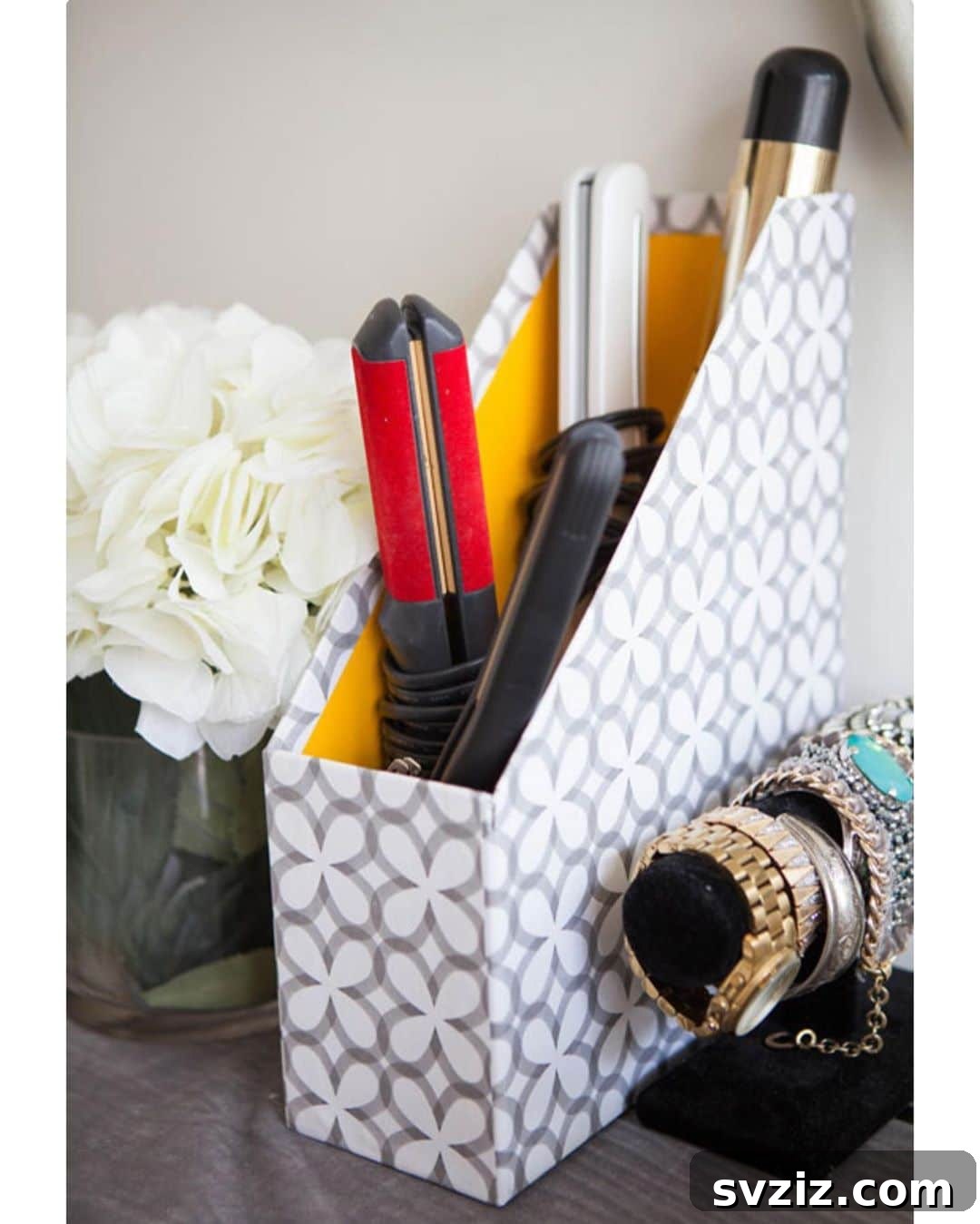 20 Surprising Dollar Store Magazine Holder Hacks 8 Hair Hacks with Magazine Holders