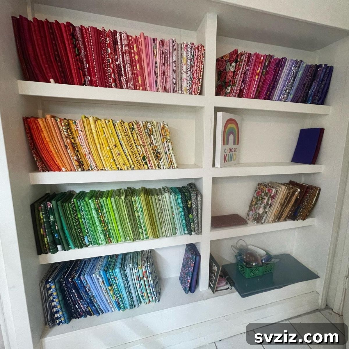 Fat Quarter Rainbow Wall