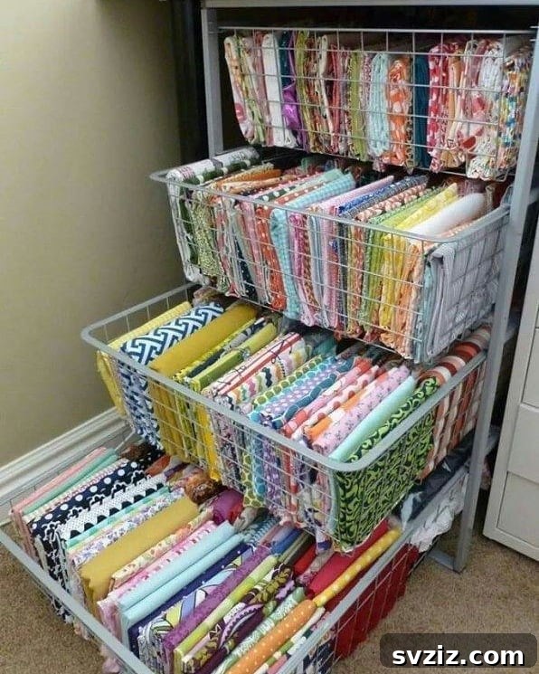 Sliding Wire Basket Organizer