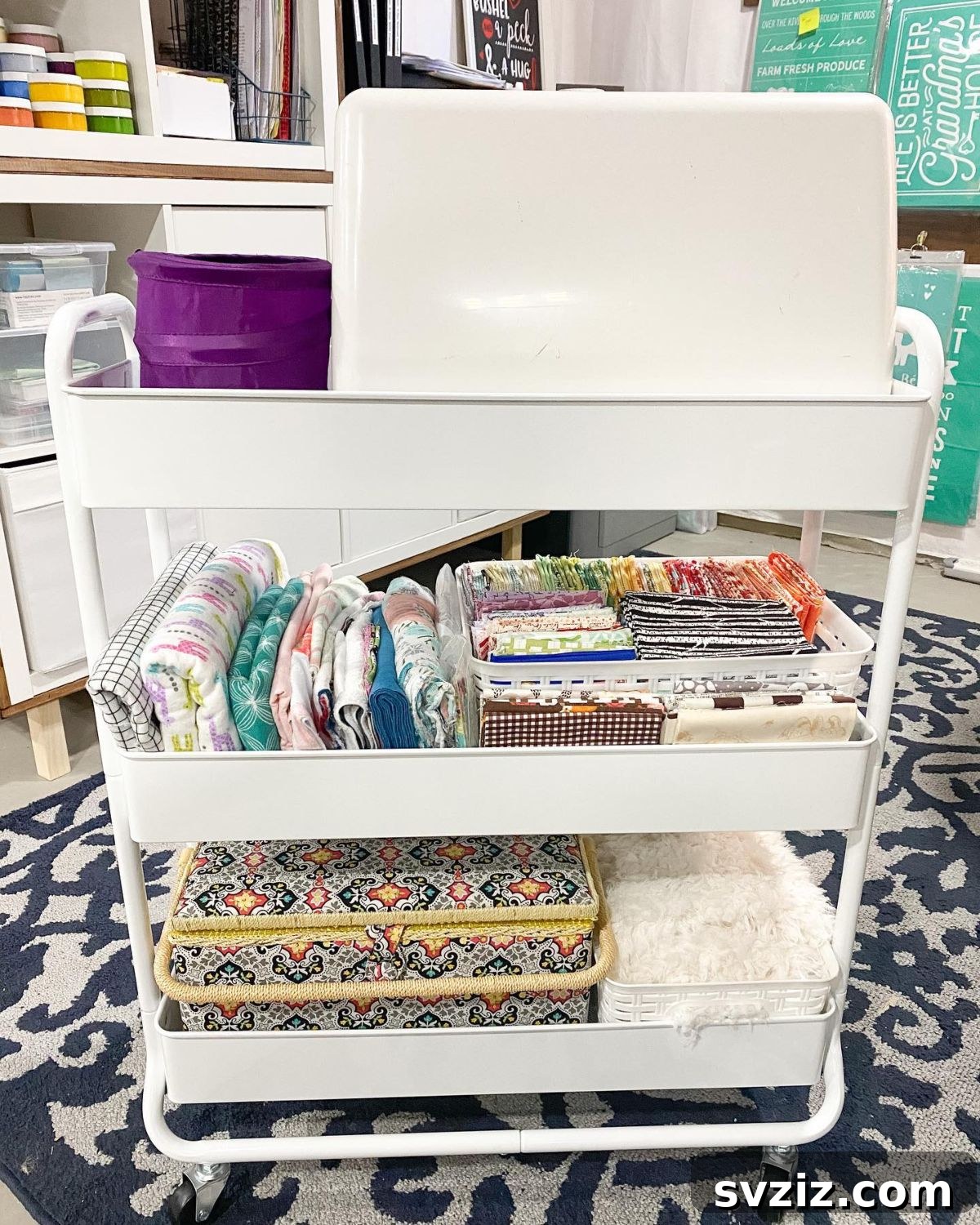 Three Tier Rolling Cart