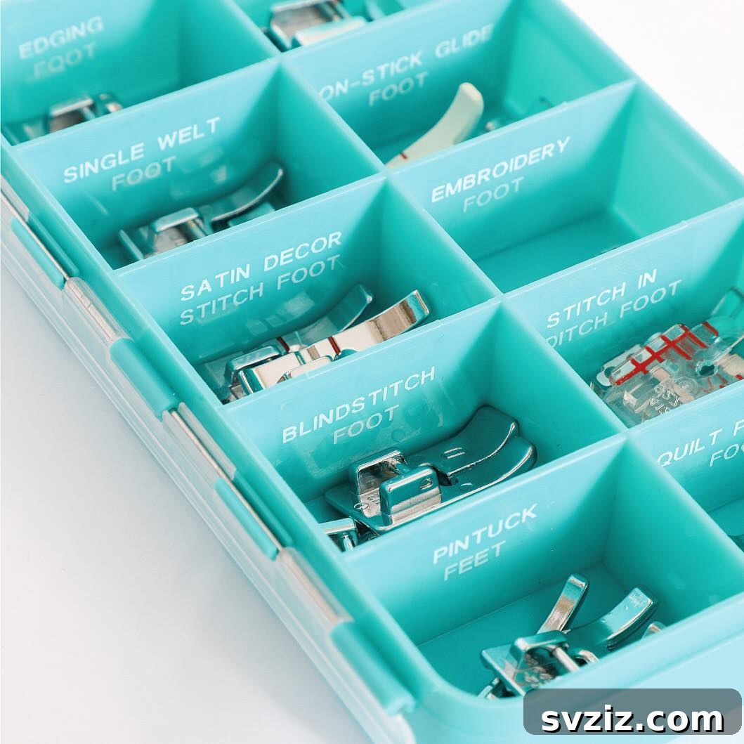 Bead Organizer for Sewing Machine Feet