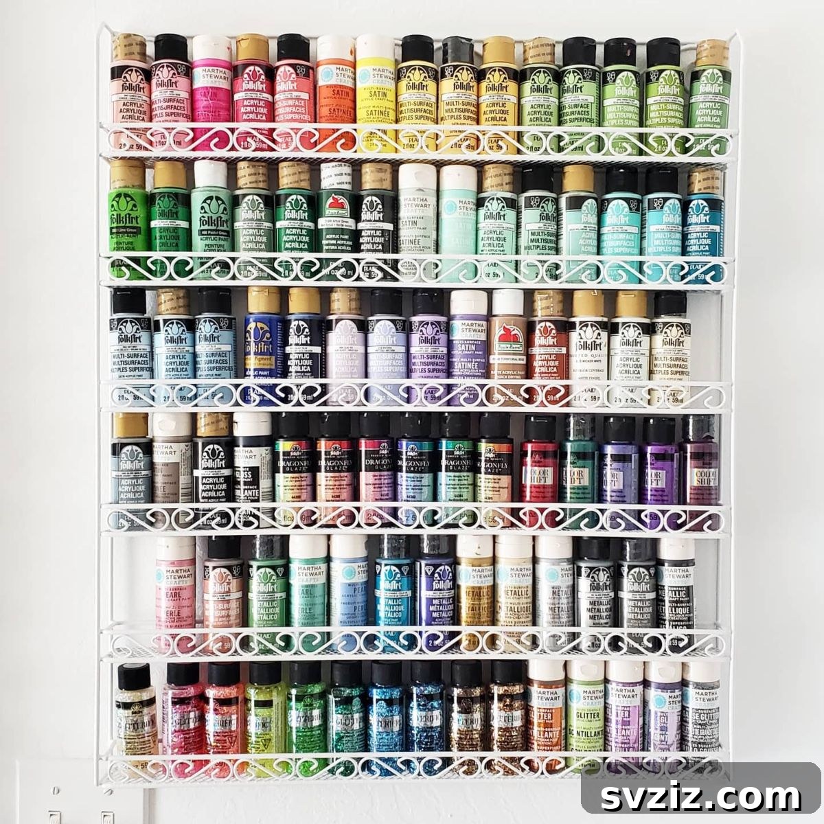 Streamline Your Studio: Clever Paint Storage Solutions 11 Functional Wall-Mounted Paint Rack