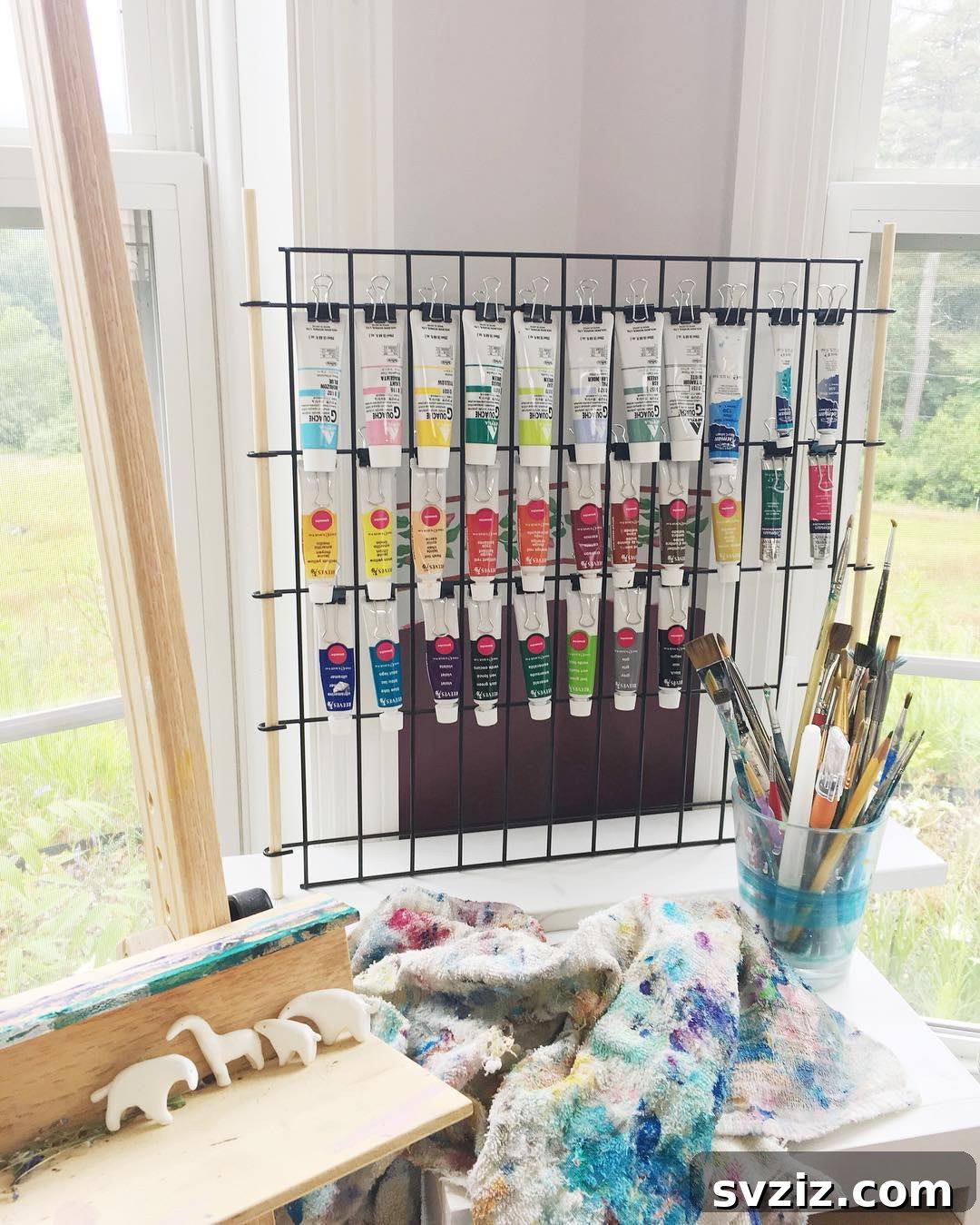 Streamline Your Studio: Clever Paint Storage Solutions 14 Versatile Grid Panel Organizers for Craft Supplies