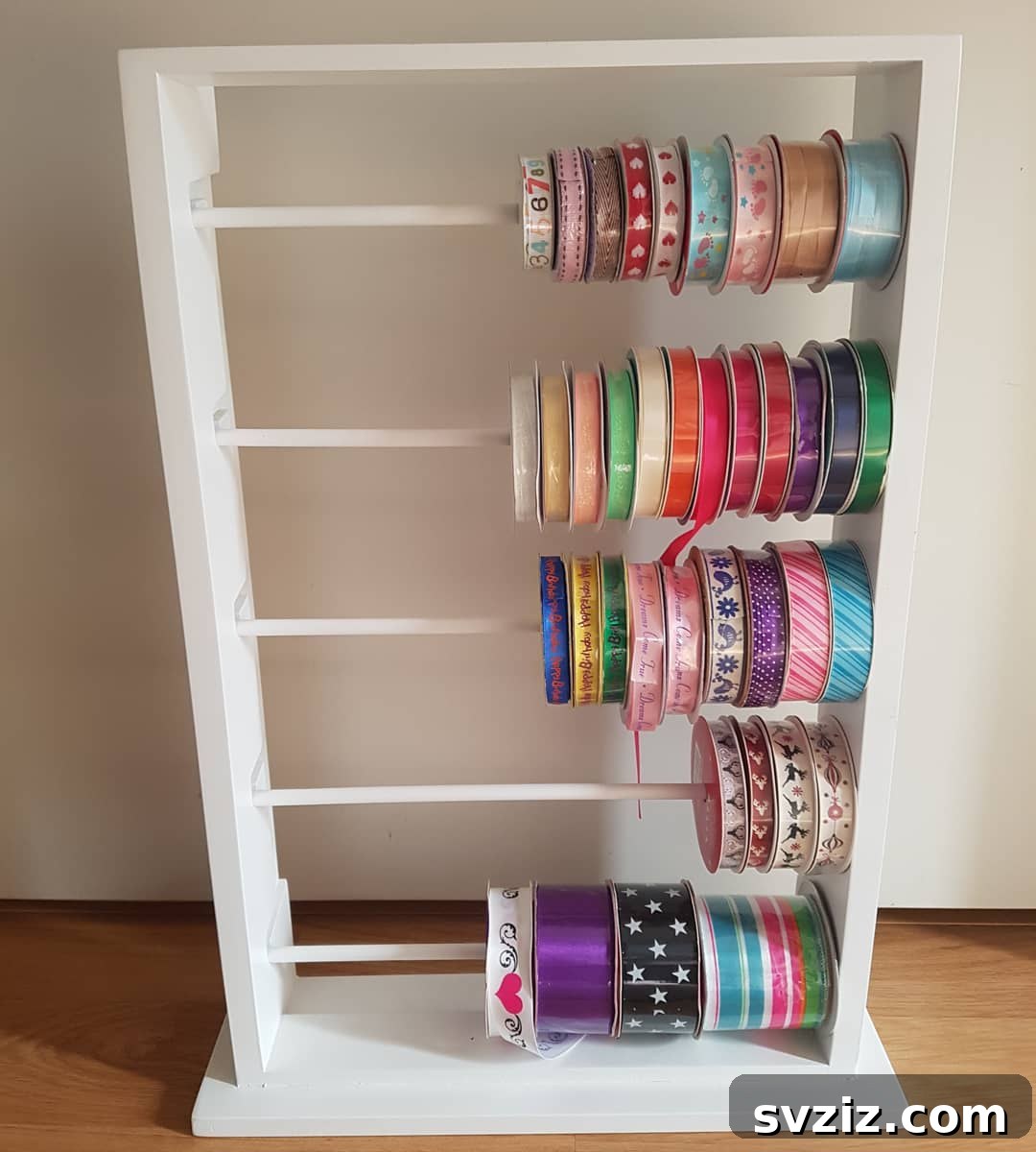21 Genius Ribbon Organizing Solutions 12 ribbon rack