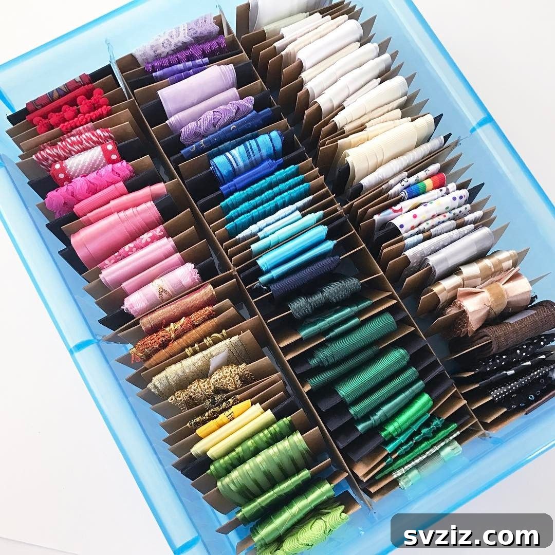 21 Genius Ribbon Organizing Solutions 18 ribbon bins