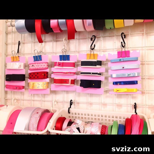 21 Genius Ribbon Organizing Solutions 22 Grid Panel Wall Ribbon Baskets