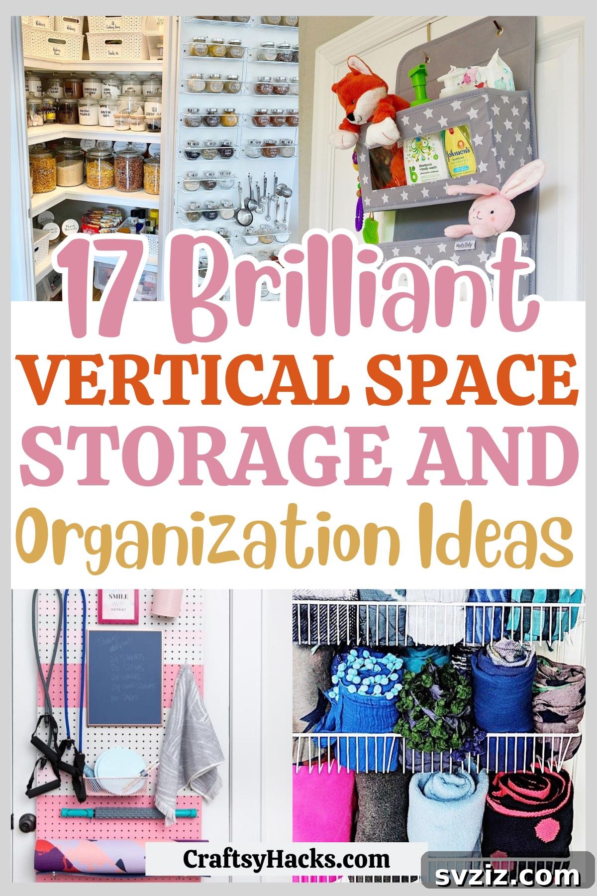 17 Ingenious Hanging Organizers to Maximize Vertical Space 2 Creative hanging organization hacks for vertical space