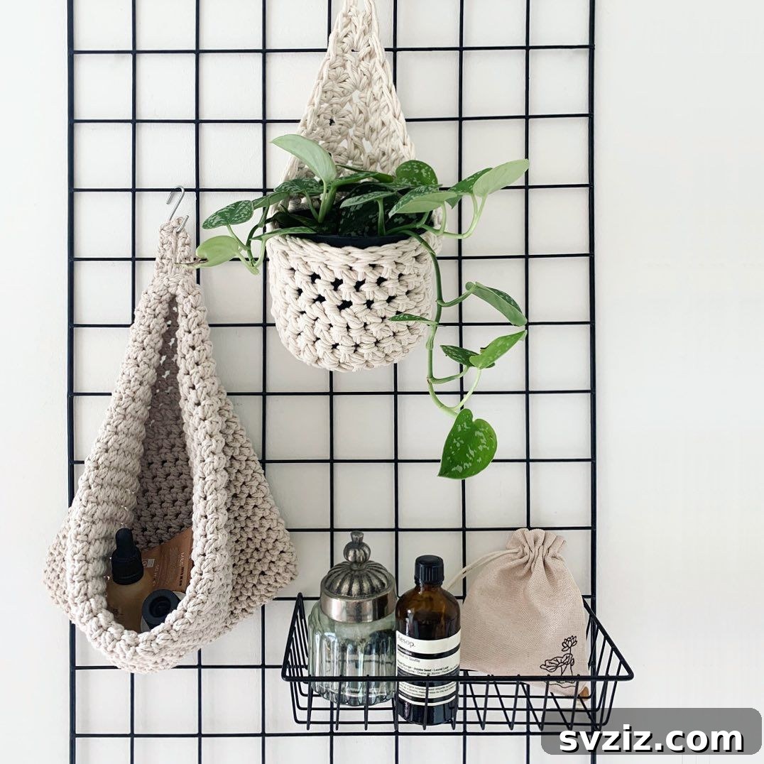 17 Ingenious Hanging Organizers to Maximize Vertical Space 11 Decorative and functional hanging baskets