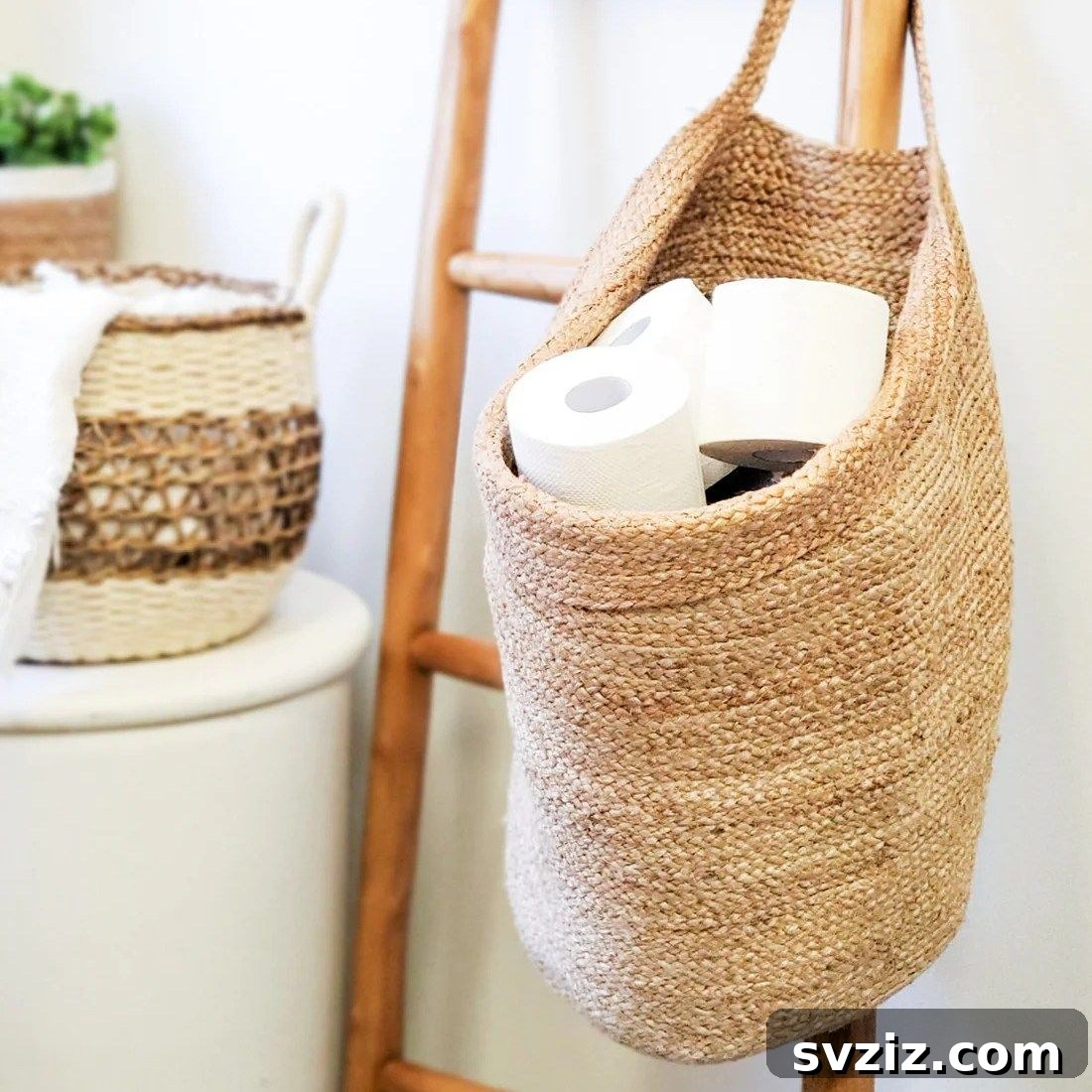17 Ingenious Hanging Organizers to Maximize Vertical Space 15 Stylish wall mounted storage basket
