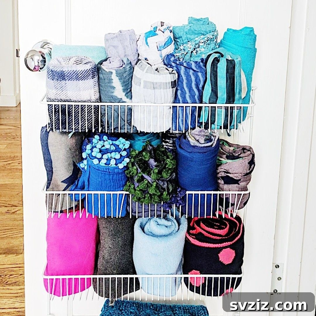17 Ingenious Hanging Organizers to Maximize Vertical Space 6 Neat and tidy closet door storage