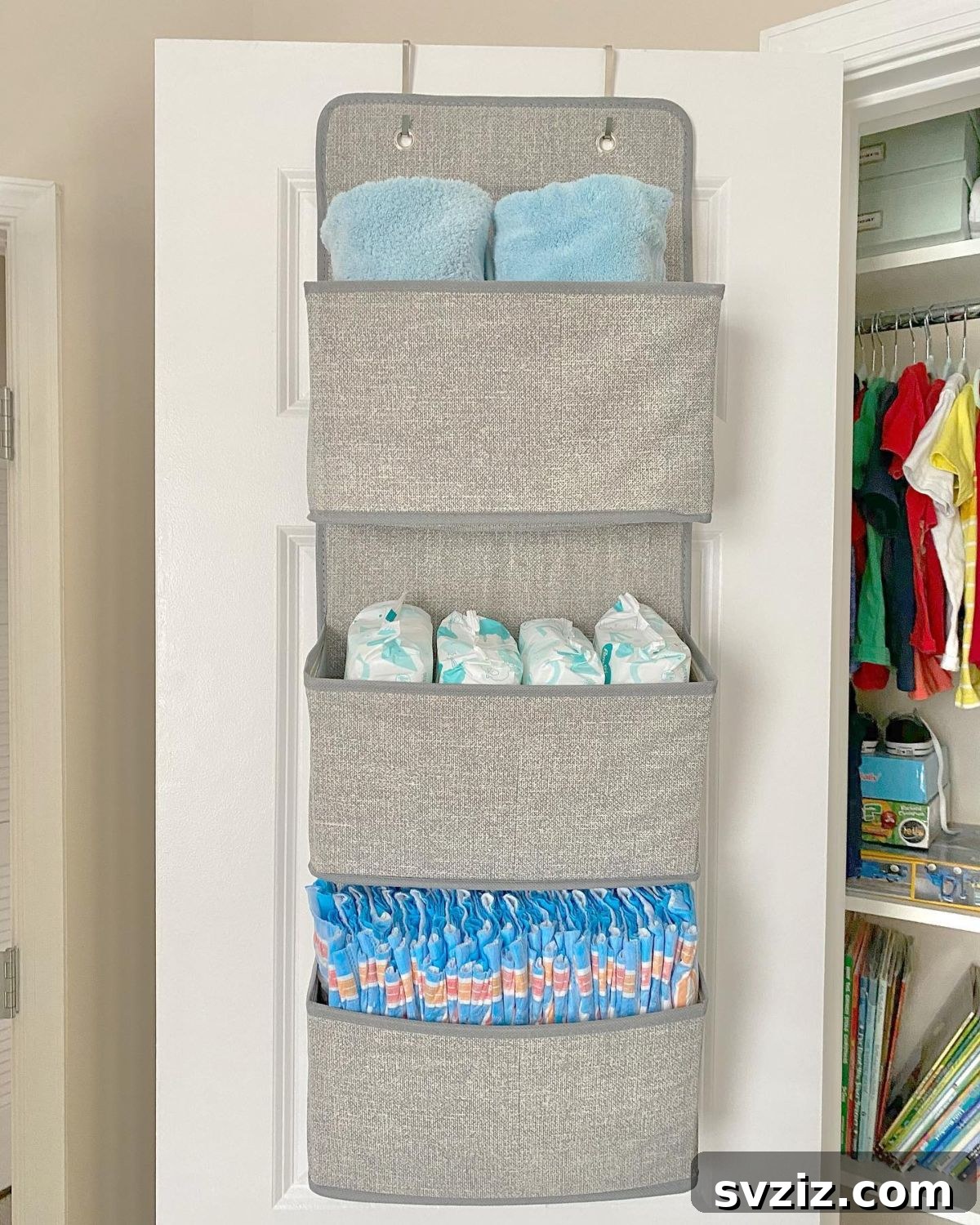 17 Ingenious Hanging Organizers to Maximize Vertical Space 7 Versatile over-the-door closet organizer