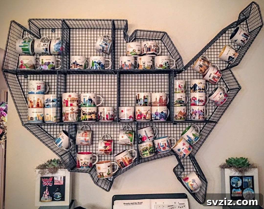  USA Mug Wall Shelf