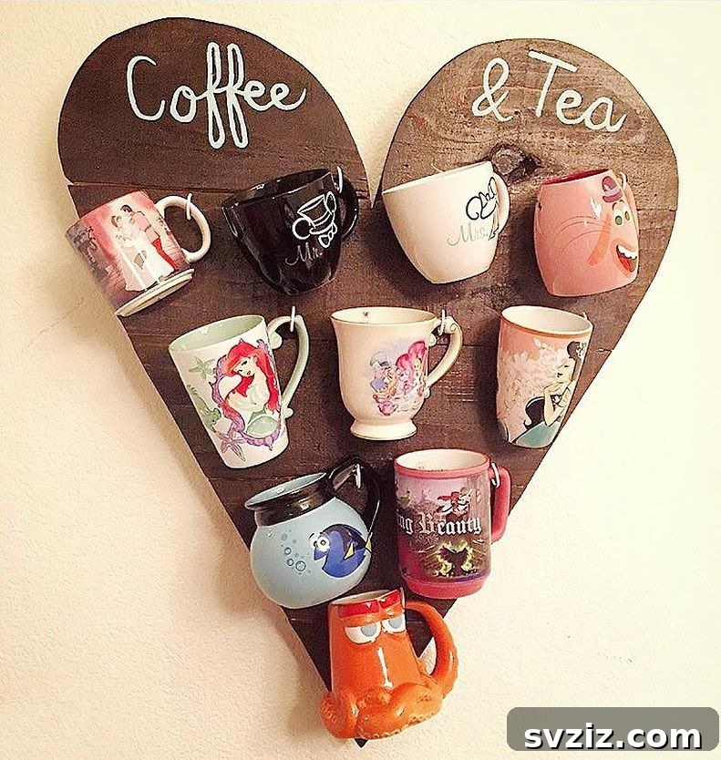 Custom Heart Mug Holder
