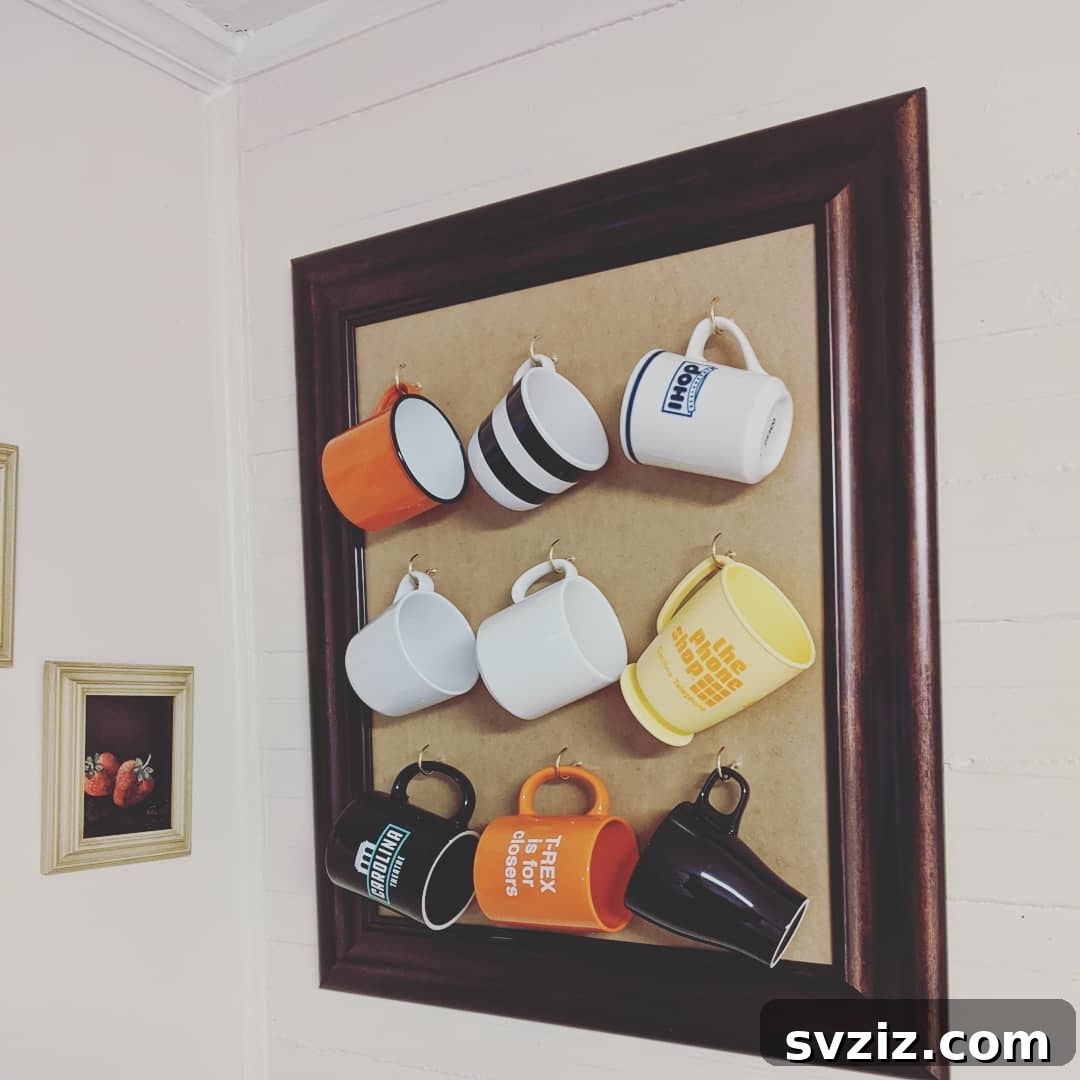 Picture Frame Mug Hanger