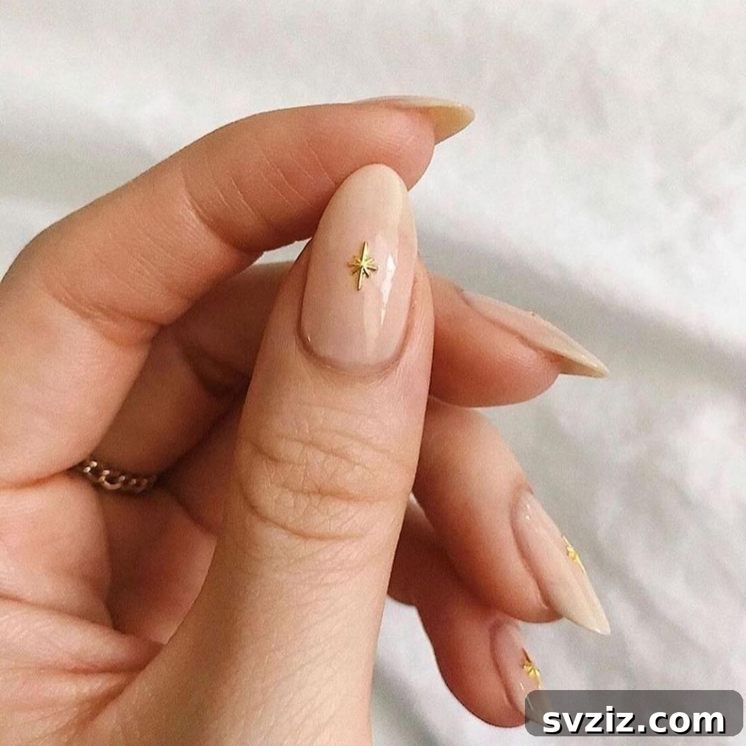 Stunning Bridal Nail Art Inspiration 35 Elegant wedding nails with a delicate central design on each nail