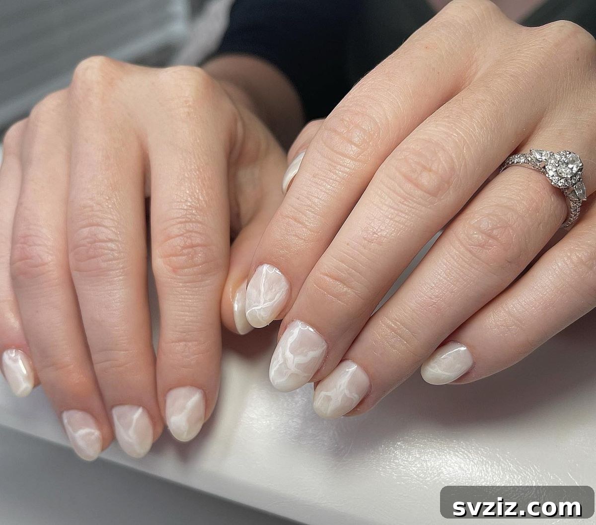 Stunning Bridal Nail Art Inspiration 38 Elevated pretty white manicure with intricate, detailed designs