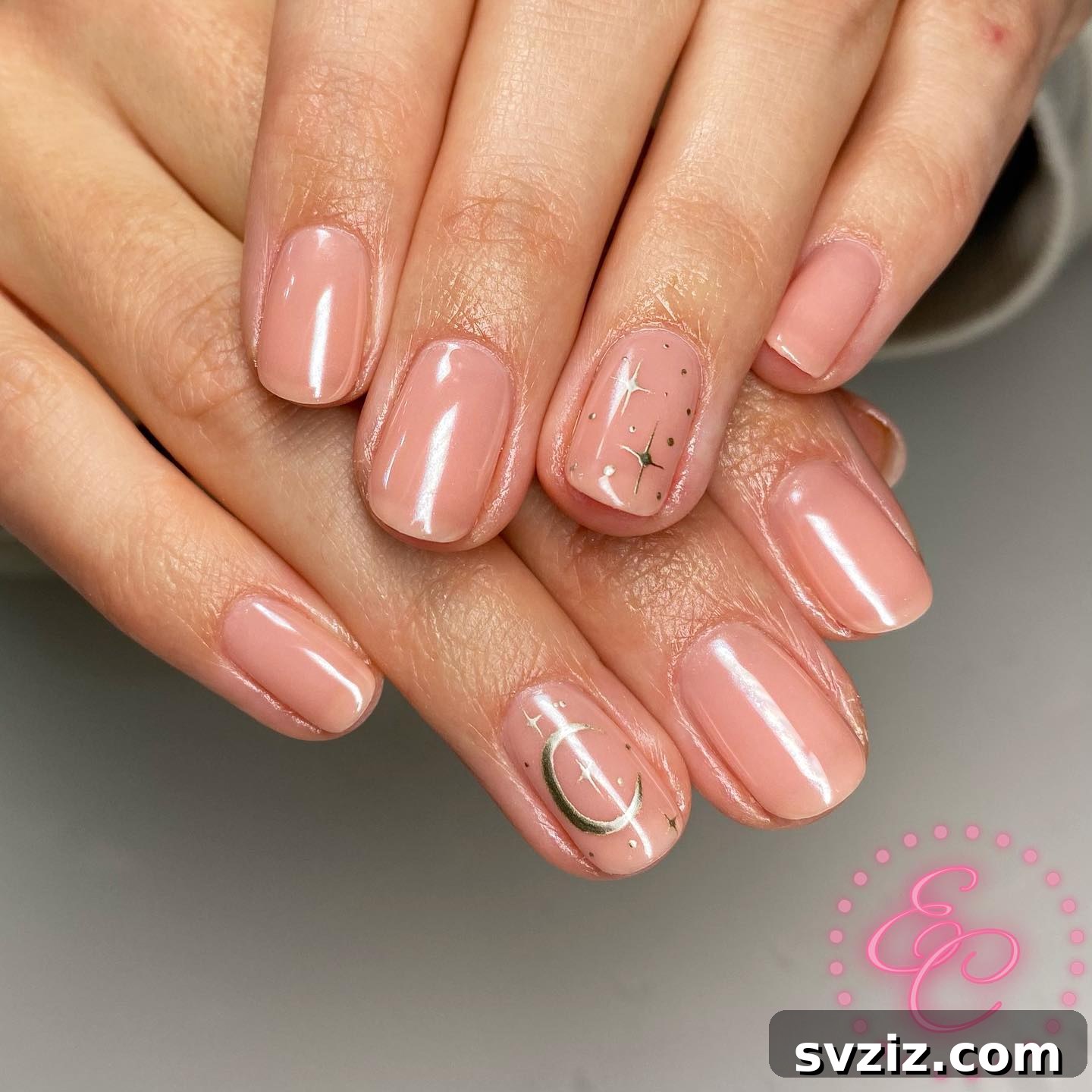 Stunning Bridal Nail Art Inspiration 43 Elegant and minimalist chrome wedding nails with a romantic sheen
