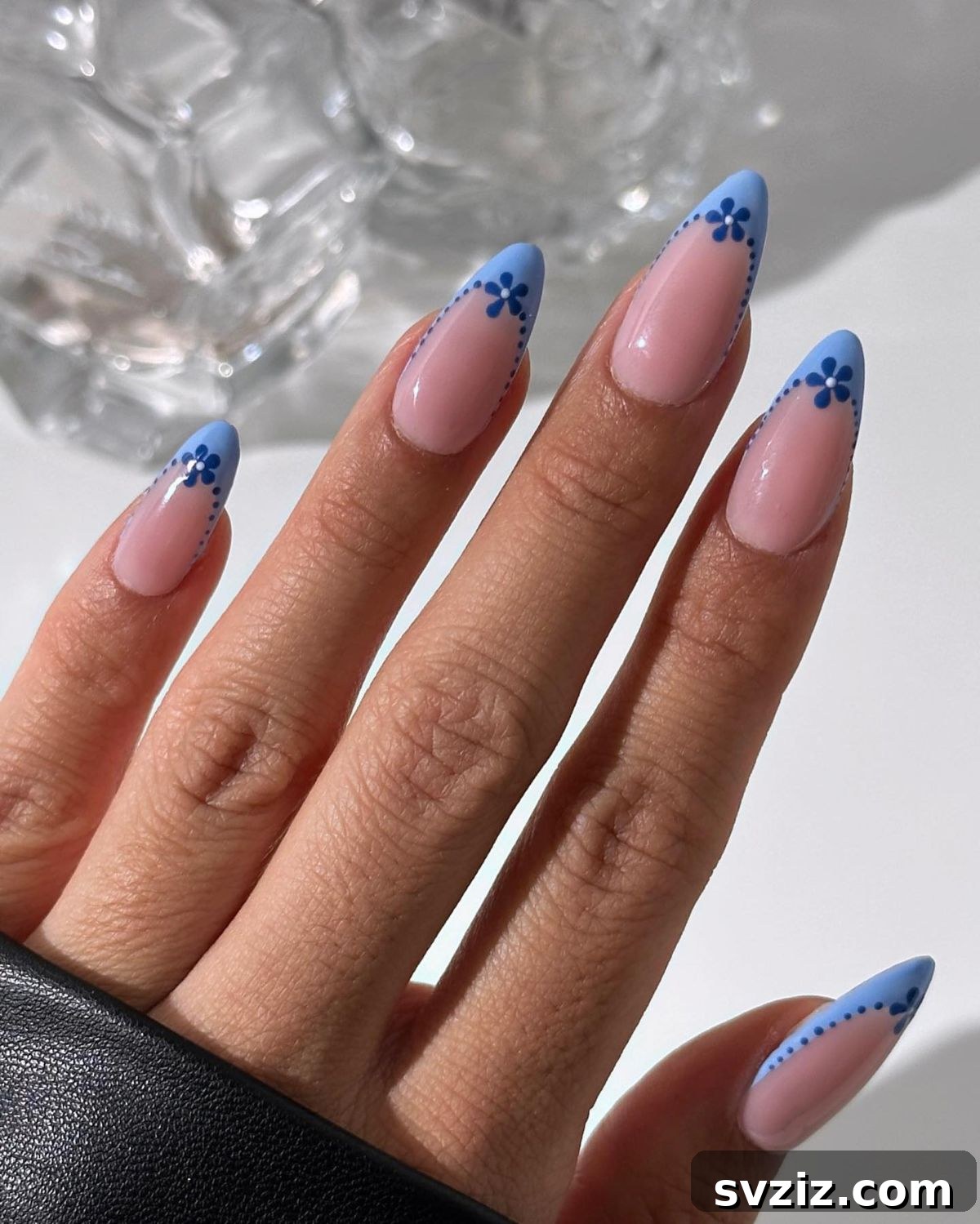 41 Stunning Floral Manicure Ideas to Blossom Your Look 15 Floral Rhapsody French Tips