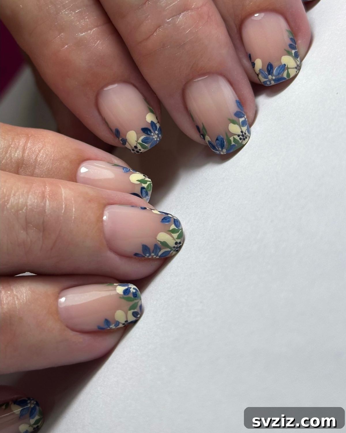 41 Stunning Floral Manicure Ideas to Blossom Your Look 24 floral french nail designs
