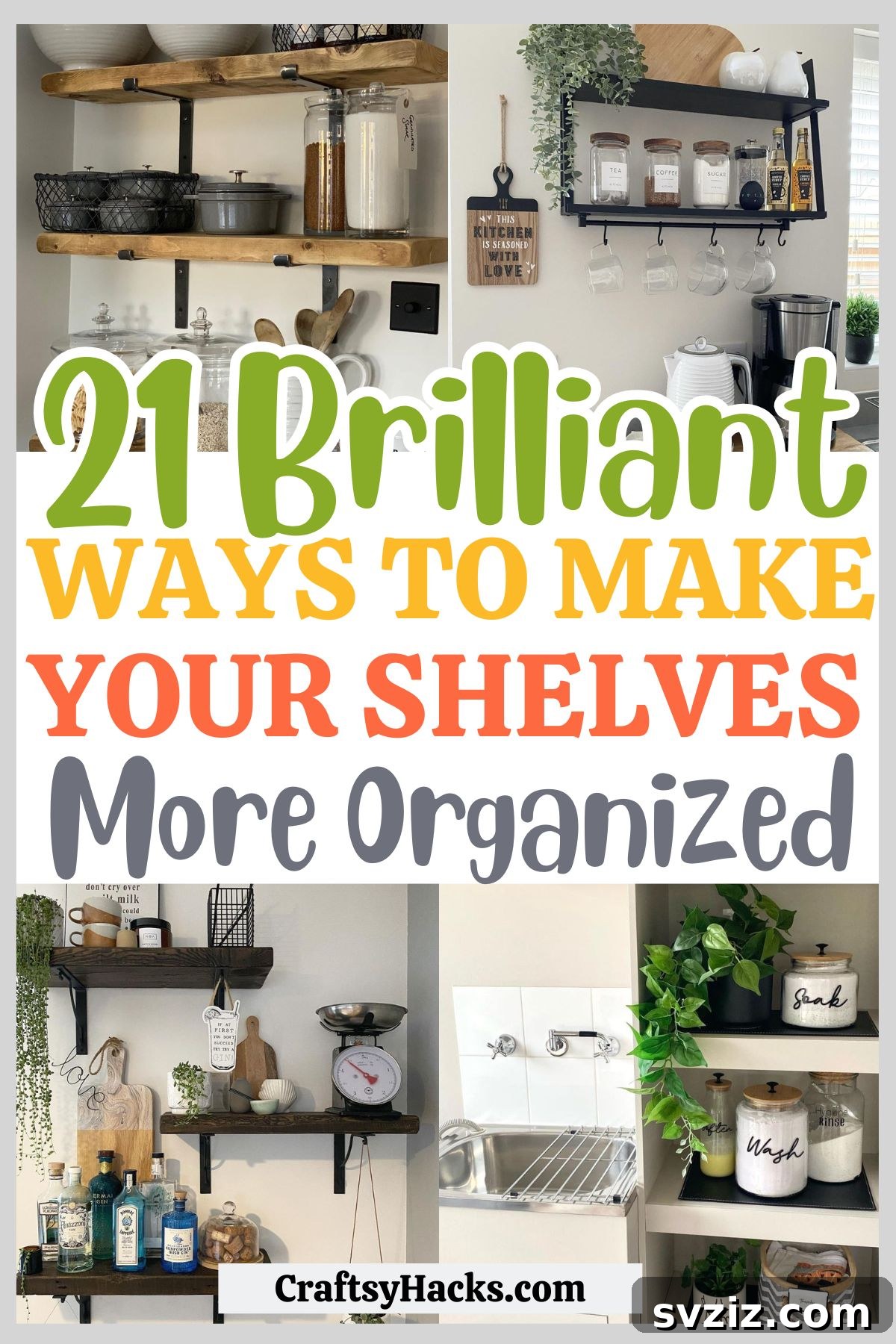 Ways to Make Shelves Organized
