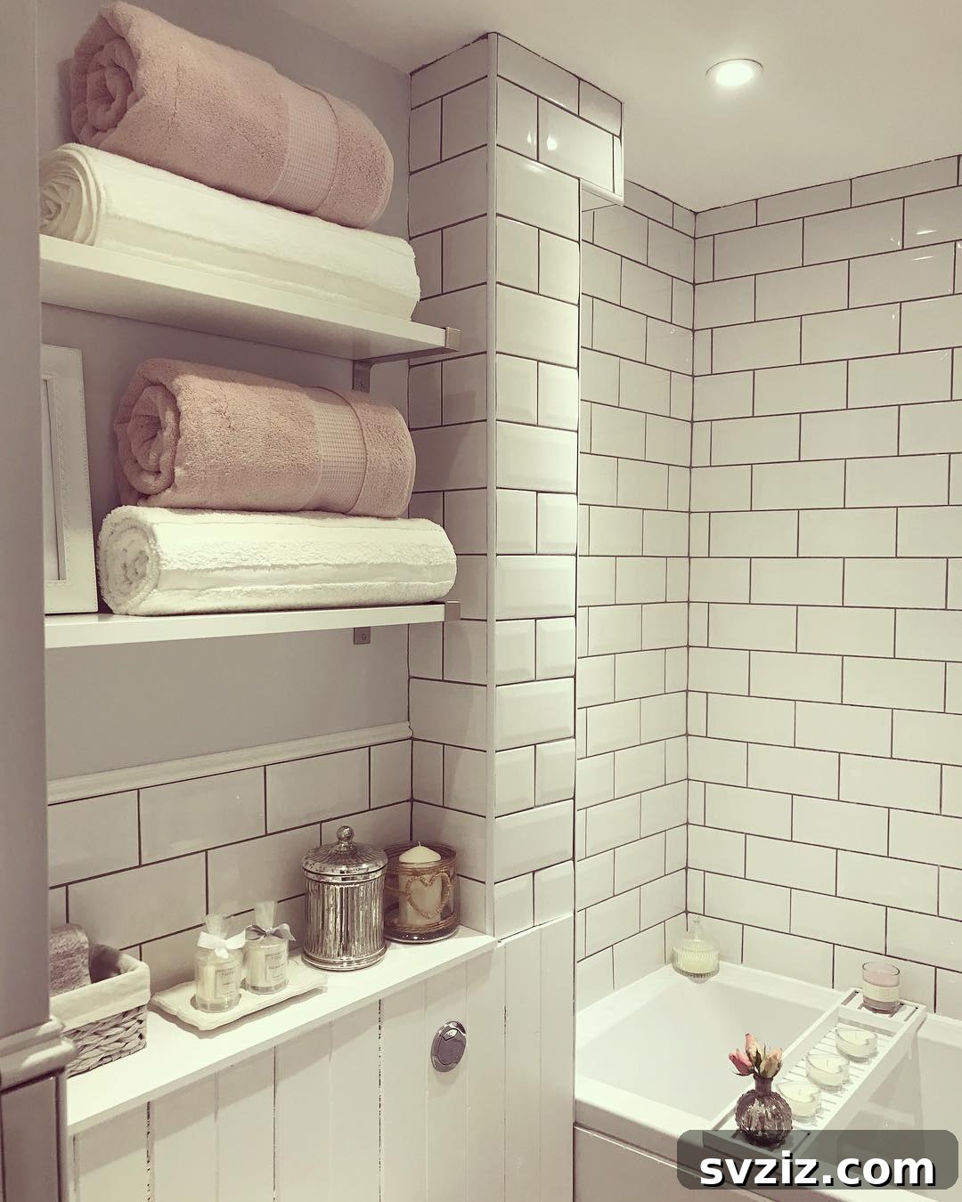 Make-Shift Vanity Shelves