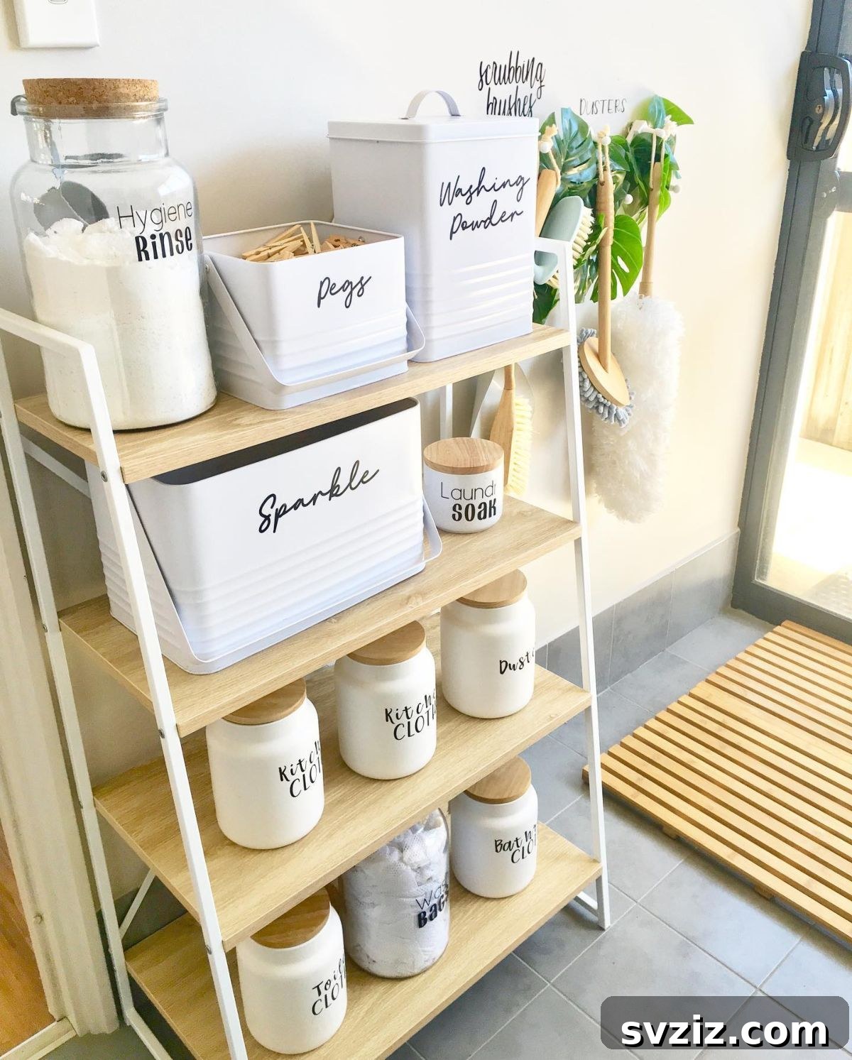 Standing Laundry Storage