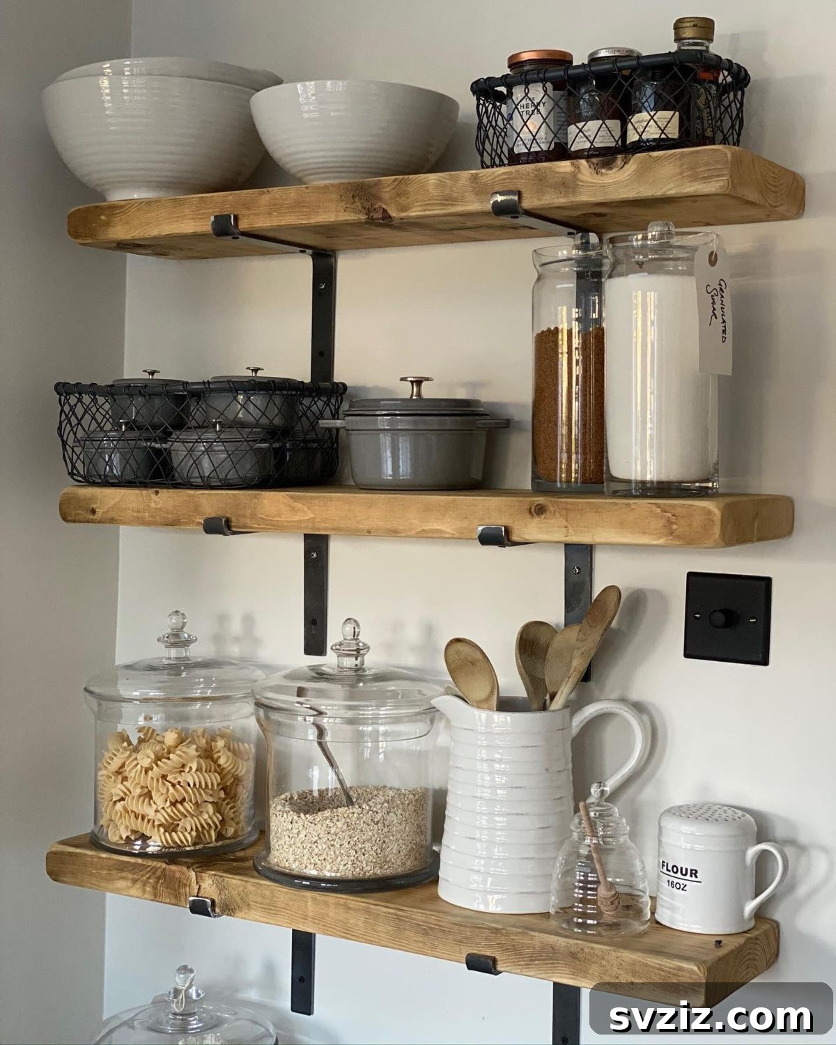Kitchen Styled Shelves