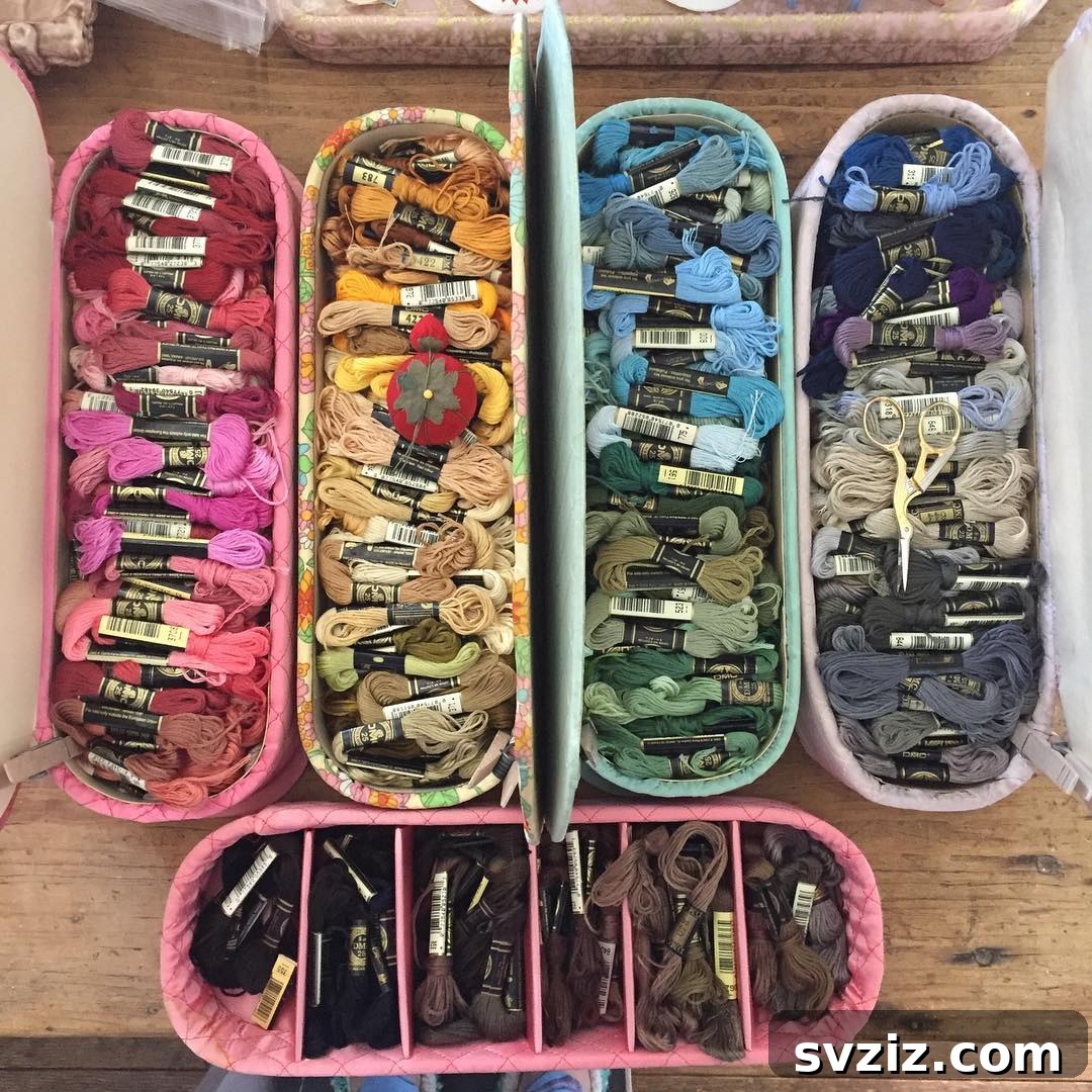 Embroidery Floss Baskets