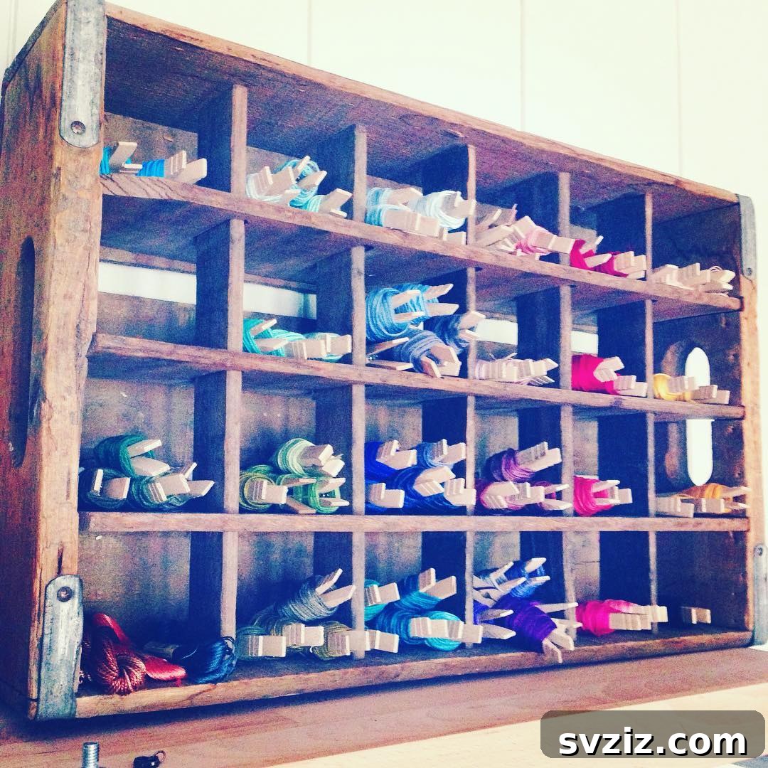 Old Soda Crate Organizer