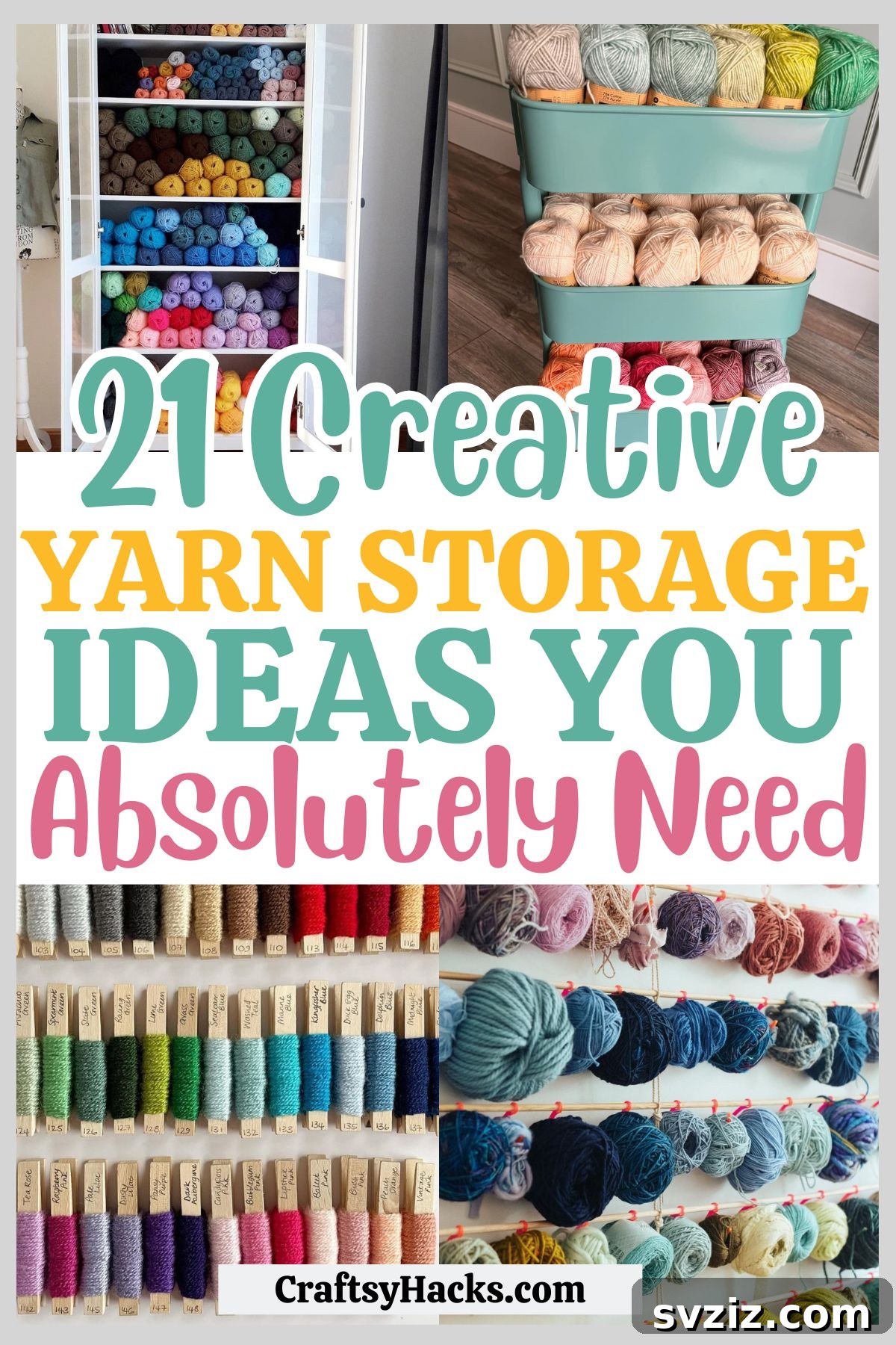 21 Ingenious Yarn Storage Solutions 2 Creative yarn storage solutions for a tidy craft space, featuring baskets, shelves, and various organizers to keep yarn neat, accessible, and beautifully displayed for knitting and crochet enthusiasts.