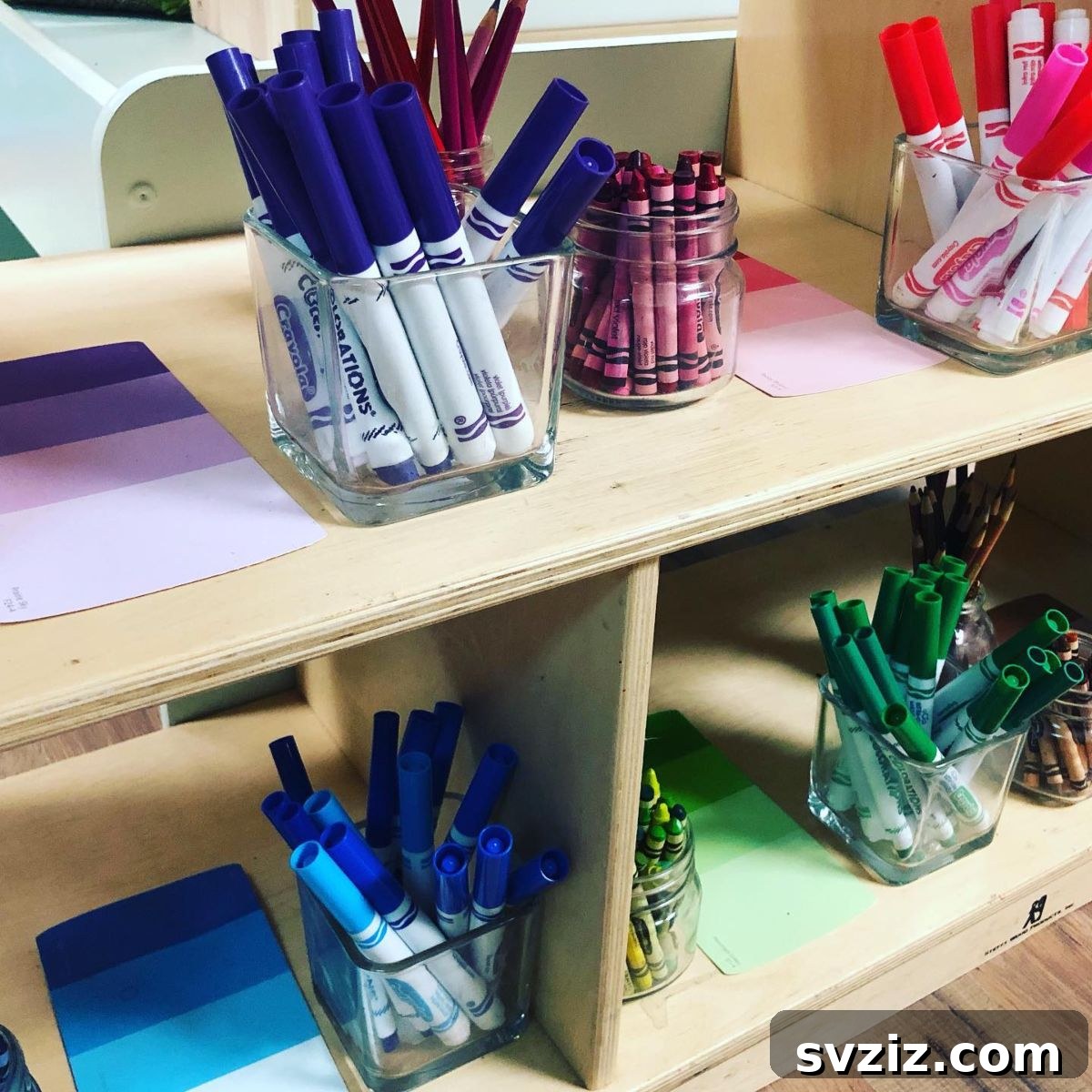 Everyday Jars, Extraordinary Organization 5 art supply shelf