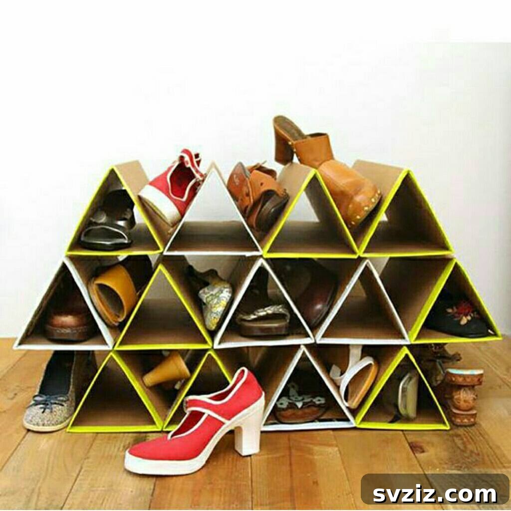 21 Genius Cardboard Hacks for an Organized Home 15 Innovative DIY Cardboard Shoe Organizer for Closets and Shelves