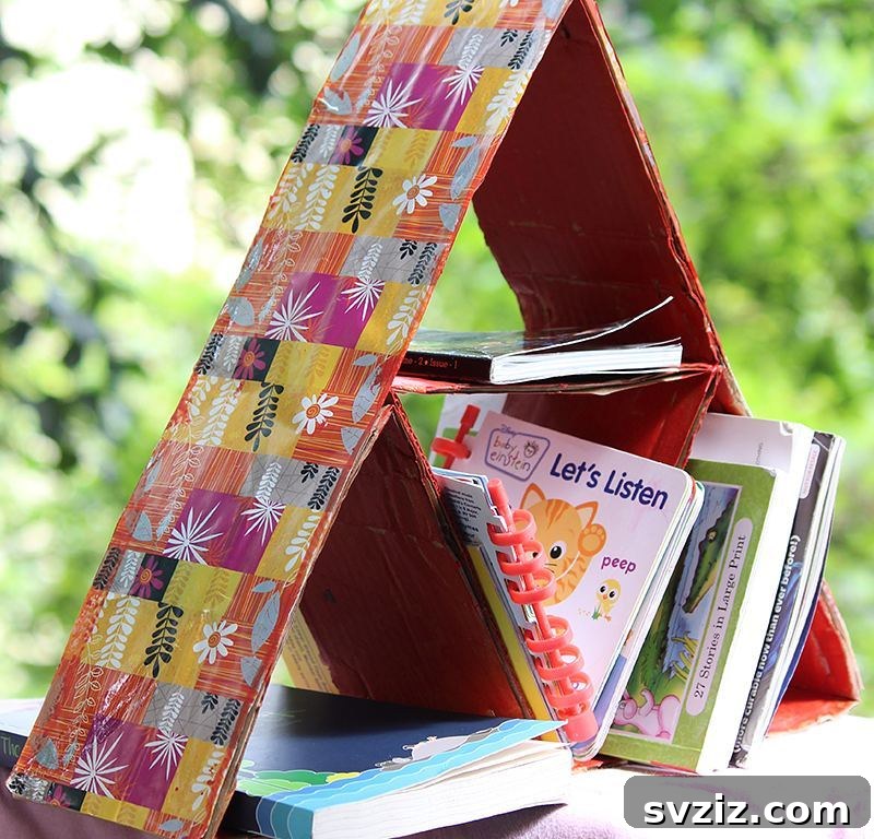 21 Genius Cardboard Hacks for an Organized Home 8 Adorable DIY Cardboard Bookcase for Children's Rooms