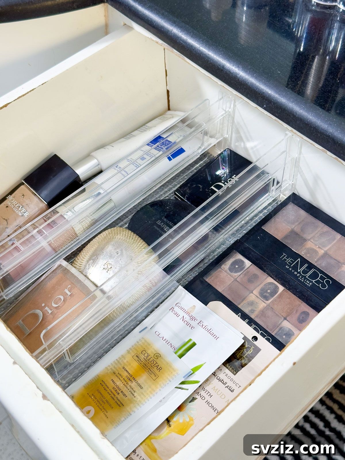 Unlock a Tidy Vanity: Genius Makeup Organization 14 Use Dividers to Organize Makeup Inside Drawers