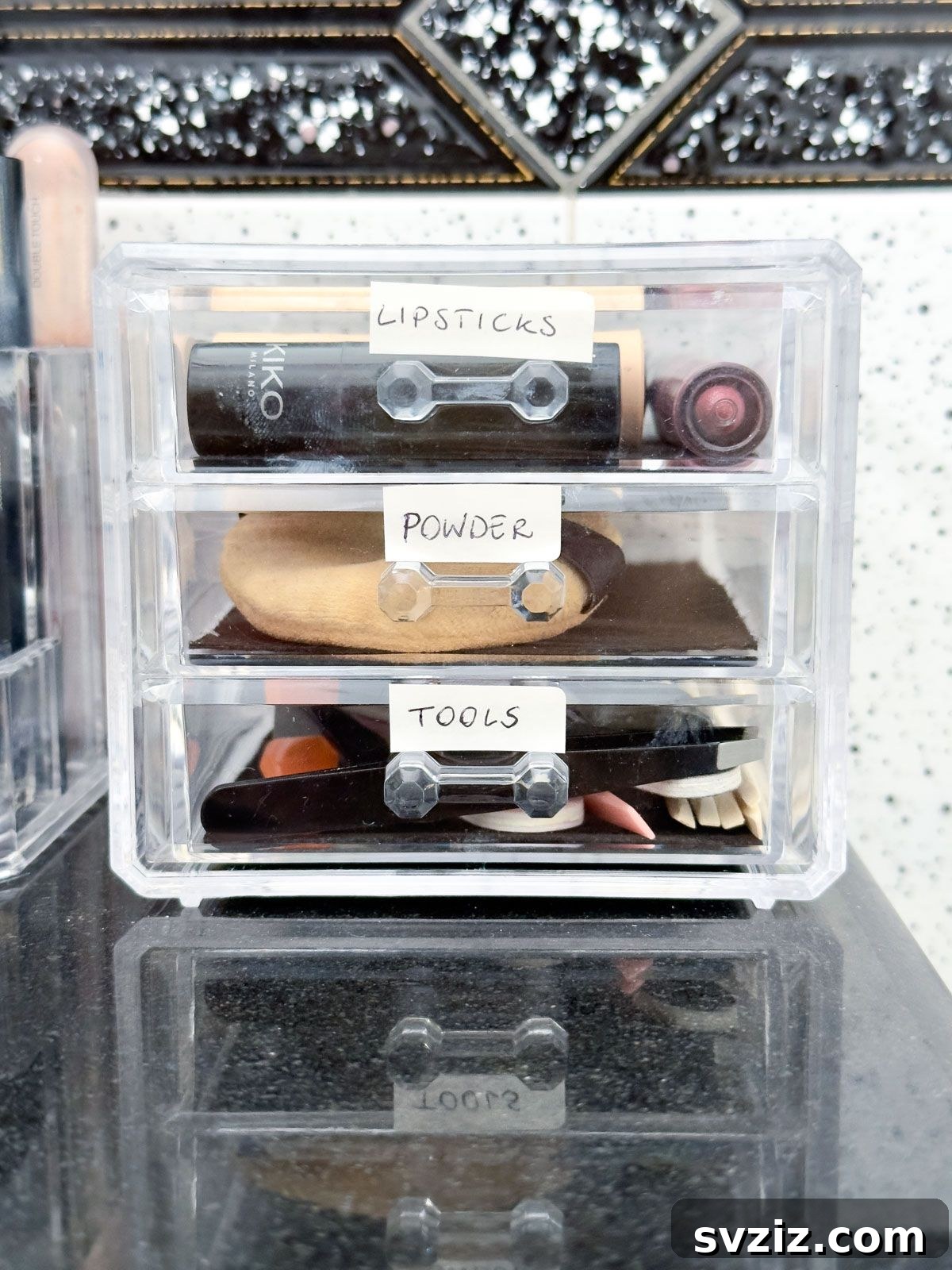 Unlock a Tidy Vanity: Genius Makeup Organization 21 label makeup