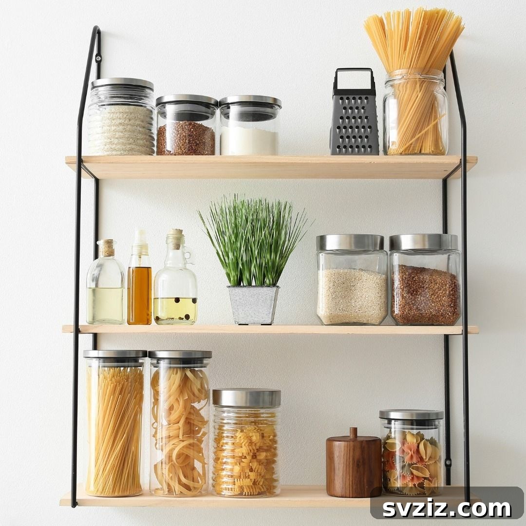 21 Genius Vertical Kitchen Hacks to Maximize Your Space 5 Wall Mounted Shelf