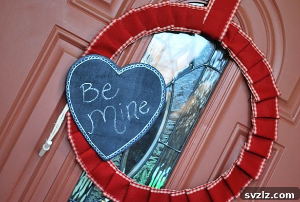 Simple Wreath DIY for Valentine's