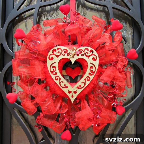 Dollar Store Valentine Wreath