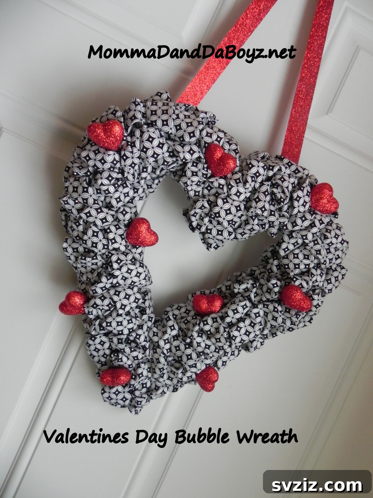 Bubble Wreath for Valentine's Day
