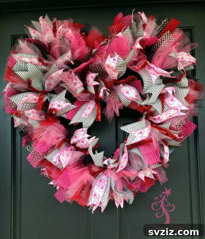 Colorful Combination Valentine Wreath