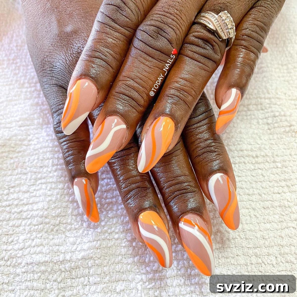 41 Chic and Elegant Nail Design Ideas 29 27. Sunset Nails