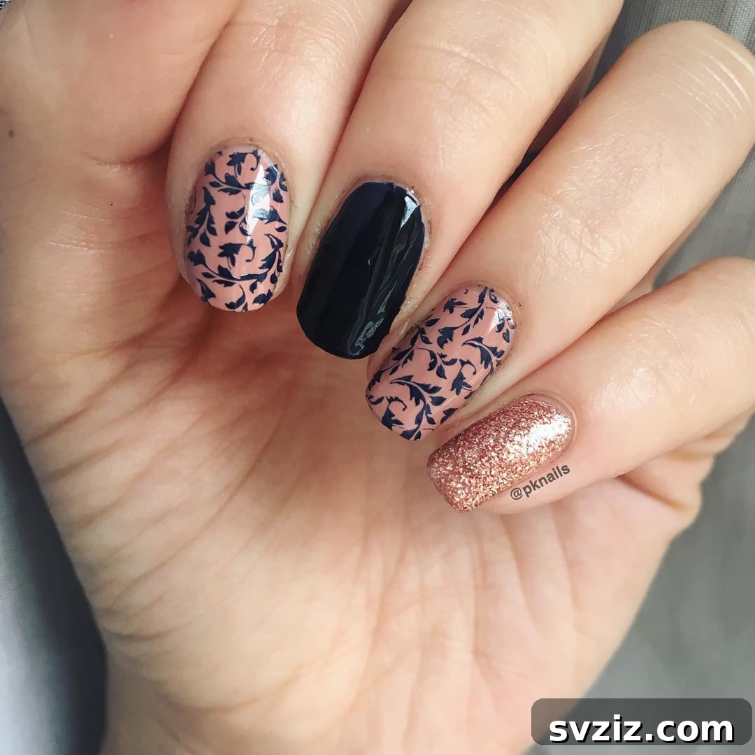 41 Chic and Elegant Nail Design Ideas 30 28. Classy and Eclectic Manicure
