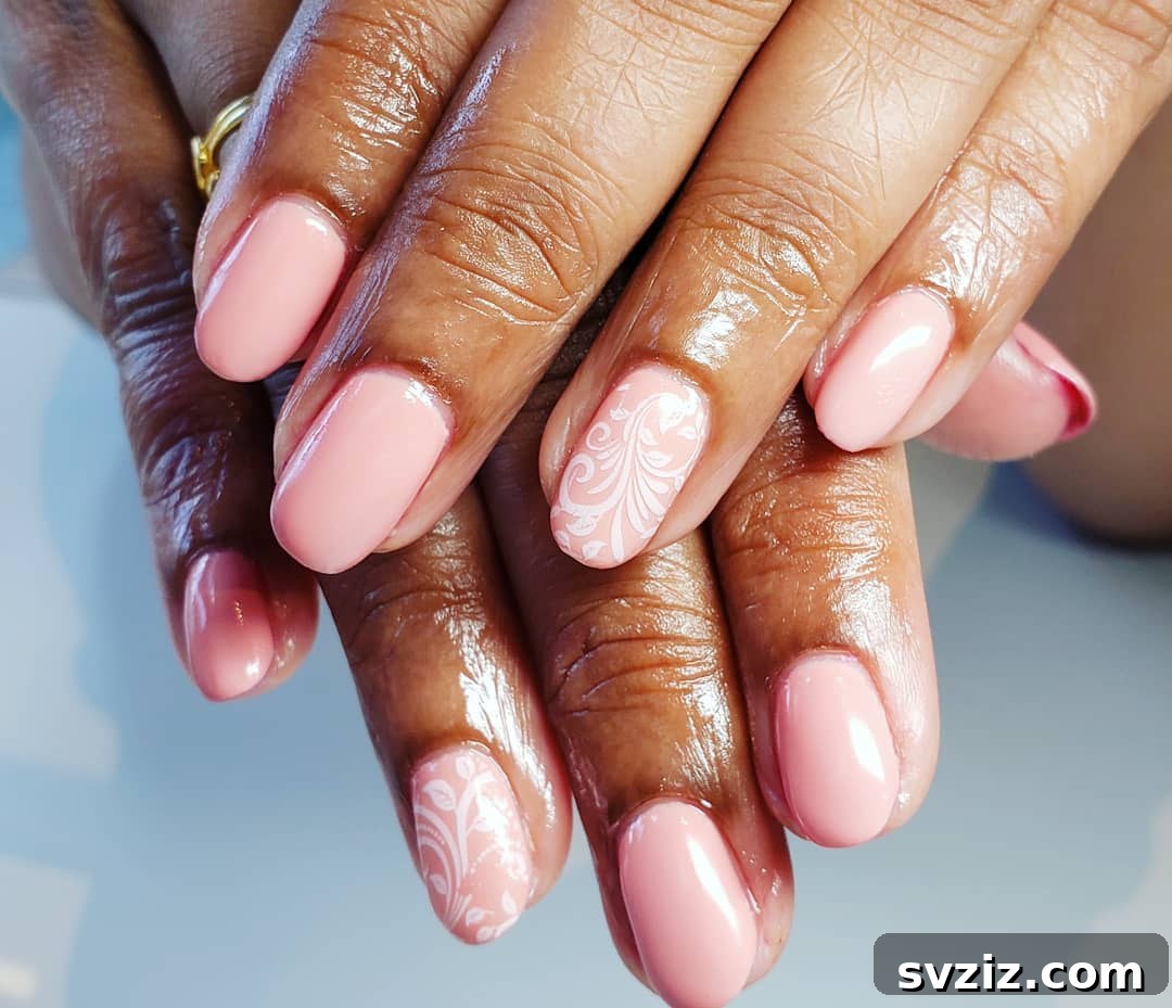 41 Chic and Elegant Nail Design Ideas 33 31. Sweet and Elegant Pink Nails