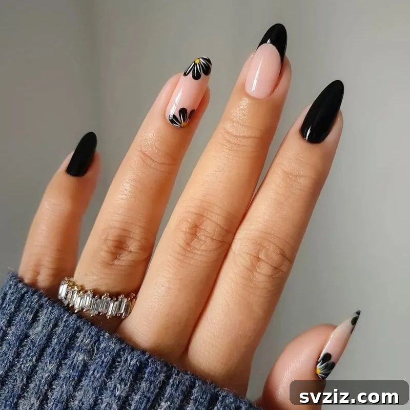 41 Chic and Elegant Nail Design Ideas 42 40. Elegant Black Manicure