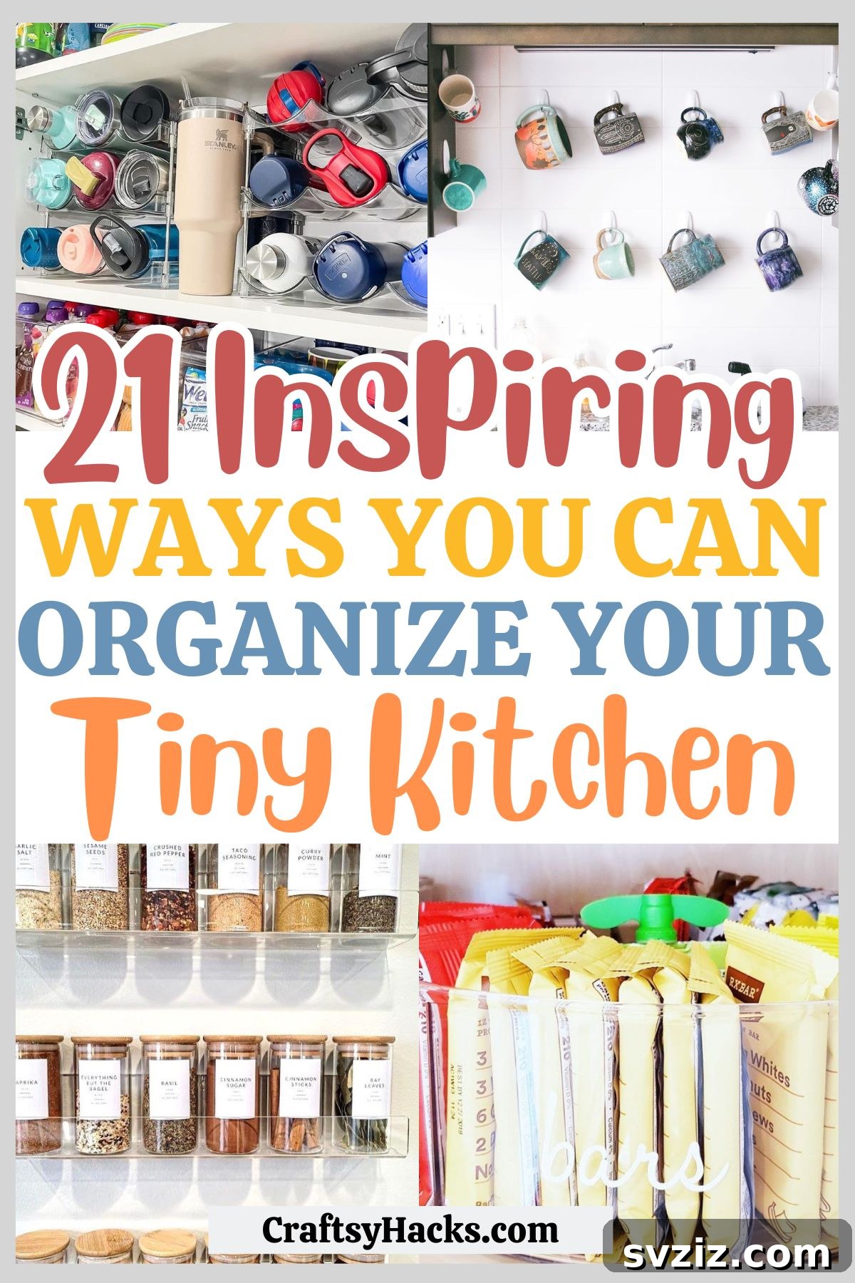 ways to organize a tiny kitchen