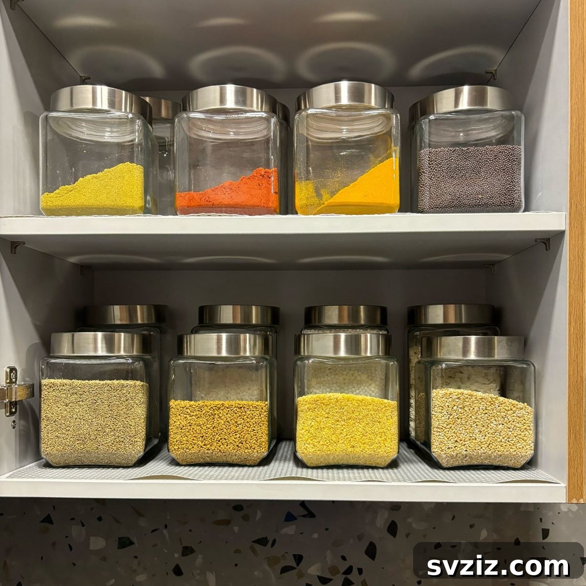 8. Transparent Airtight Jars