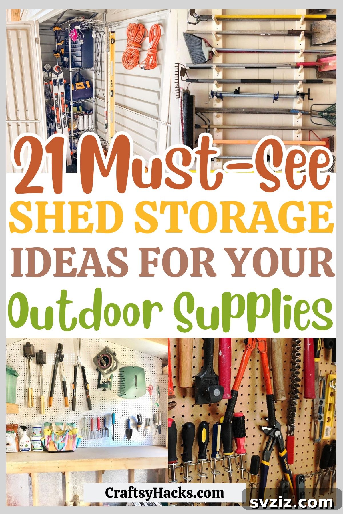 21 Genius Shed Organization Ideas for a Clutter-Free Outdoor Oasis 2 ideas for shed storage