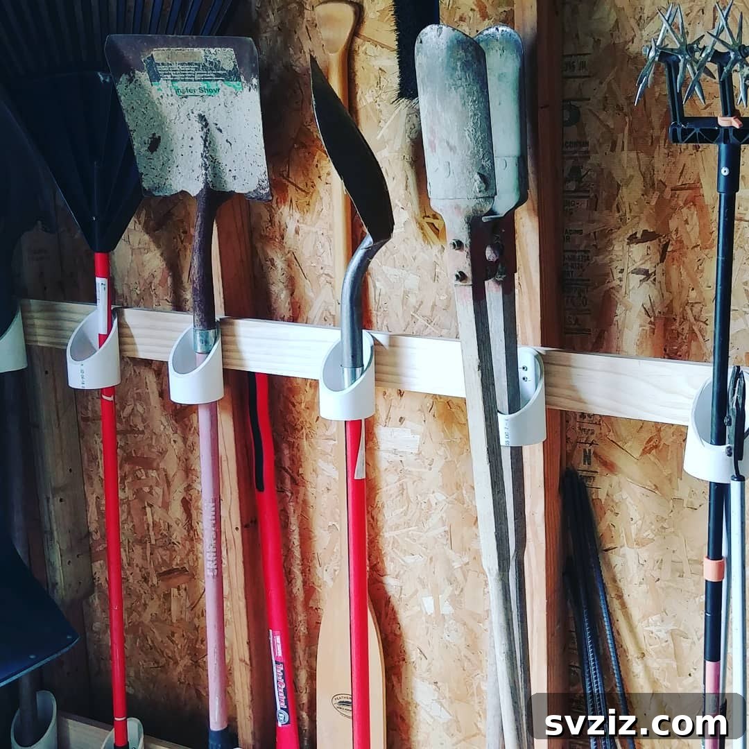 21 Genius Shed Organization Ideas for a Clutter-Free Outdoor Oasis 11 9. Wall-Mounted Tool Organizer