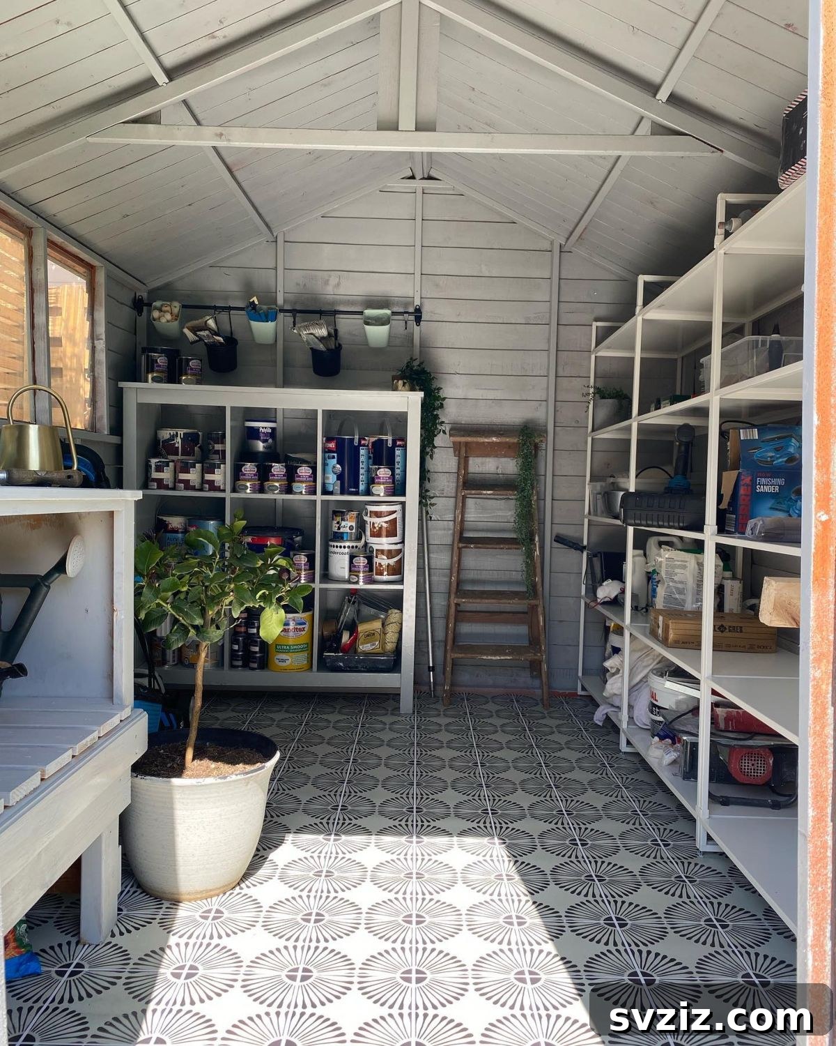 21 Genius Shed Organization Ideas for a Clutter-Free Outdoor Oasis 17 15. Shelving Units